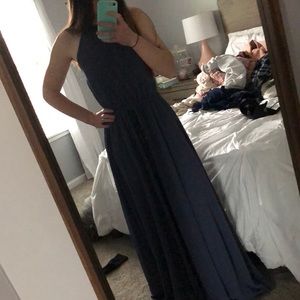 Blue prom dress